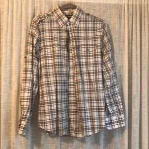 Express Men's plaid casual dress shirt